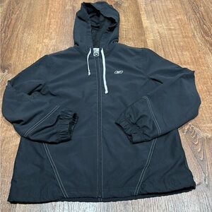Reebok Black Jacket with White Accents